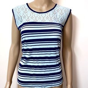 Striped Lace Top (fits small and medium)